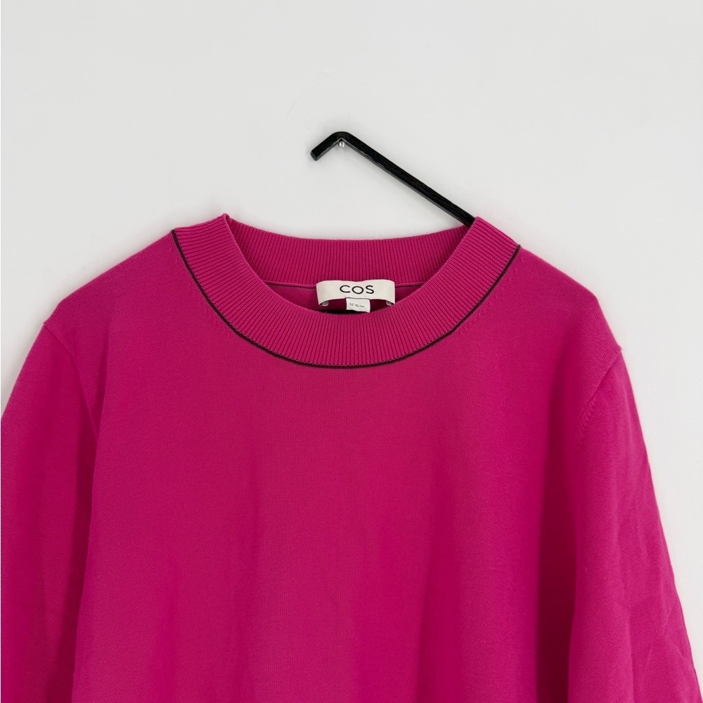 Cos Pink Fuchsia Short Sleeved Knitted T-Shirt